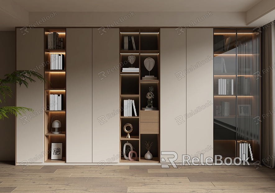 Home bookcase model