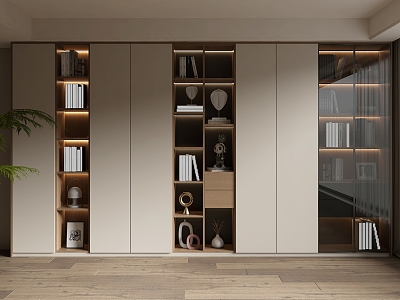 Home bookcase model