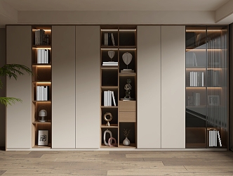 Home bookcase 3d model