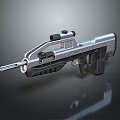 rifle semi-automatic rifle combat rifle battle rifle carbine war rifle attack rifle 3d model