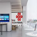China Unicom Retail Store With Displayed Mobile Devices And Modern Interior Design 3d model