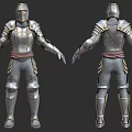 Knight Armor Medieval Knight PBR Next Generation Crusader Armor 3d model