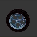 Sturdy Black Rubber Tire With Shiny Metallic Silver Car Wheel Rim And Modern Spoke Design