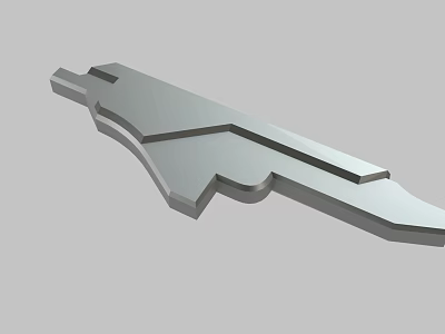 Detailed 3D Model of Metal Mechanical Component with Geometric Shapes 3d model