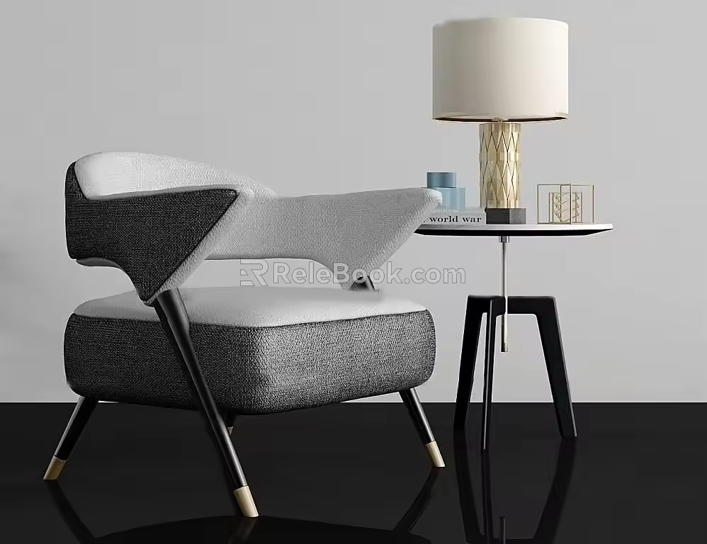 Single sofa 3d model