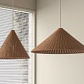 Rattan chandelier 3d model
