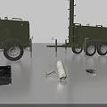 Industrial Telecommunication Equipment With Mobile Antenna Tower Satellite Dish And Trailer Units