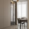 Modern Living And Dining Room Interior With Sofa Coffee Table And Floor To Ceiling Windows