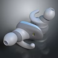 Modern Gray Wireless In Ear Headphones With Ergonomic Design And Comfortable Fit
