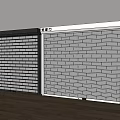 Modern Roller Shutters In Black And White With Metal Slat Design For Interior