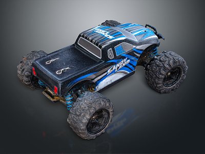 Modern all-terrain vehicle toy car 3d model