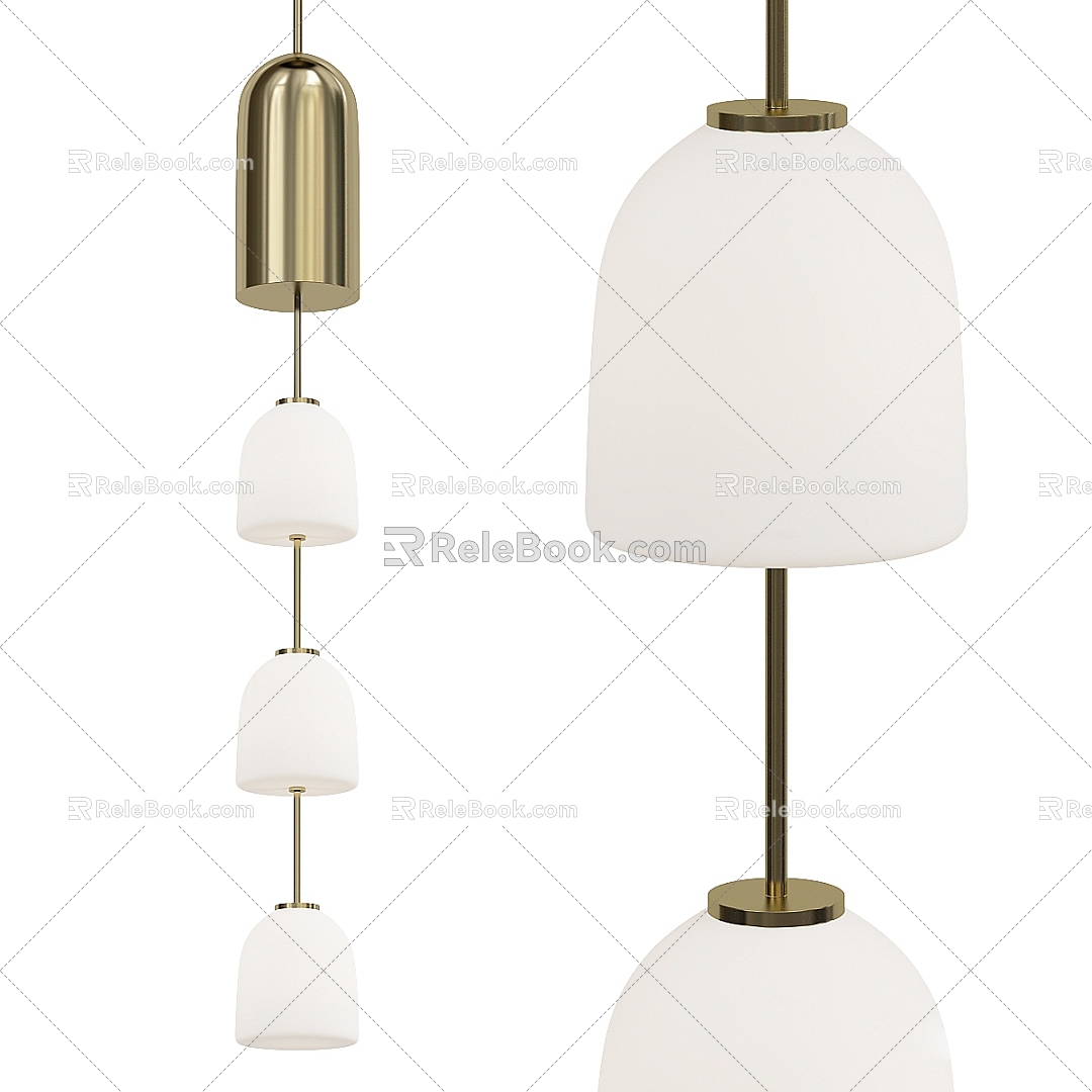 Modern chandelier 3d model