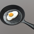 Fried Egg Pan 3d model