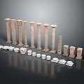 Columns Stone Columns Stone Columns Old Columns Roman Columns Roman Columns Classical Columns Greek Columns 3d model