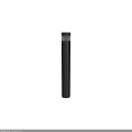 Modern Black Outdoor Light with Sleek Cylindrical Design for Garden Pathway