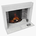 Modern Fireplace Modern Home Furnace Furnace Fireplace European Style 3d model