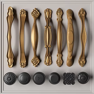 Modern handle metal handle 3d model