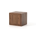 Nordic Bedroom Bedside Cabinet 3d model