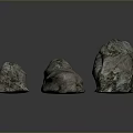 Rock Block Rock Block Rock Specimen Boulder Big Stone Block Rock Stratum Rock Stratum Rock Stratum Rock 3d model