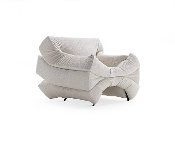 Modern Single Sofa Minimalist Art Creative Single Sofa 3d model