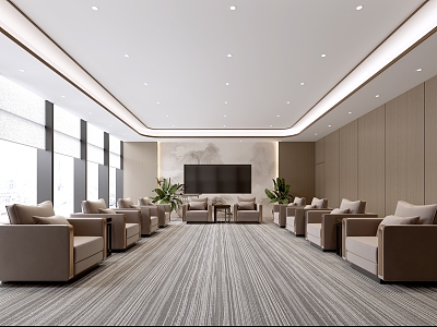 Modern Reception Room Meeting Room New Chinese Reception Room VIP Reception Room General Reception Room 3d model