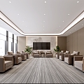 Modern Reception Room Meeting Room New Chinese Reception Room VIP Reception Room General Reception Room 3d model