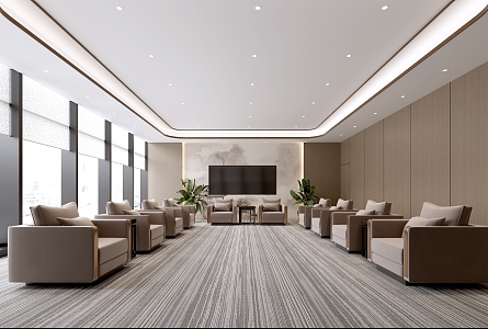 Modern Reception Room Meeting Room New Chinese Reception Room VIP Reception Room General Reception Room 3d model