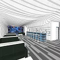 Tooling Space Leisure Entertainment Space Bar 3d model
