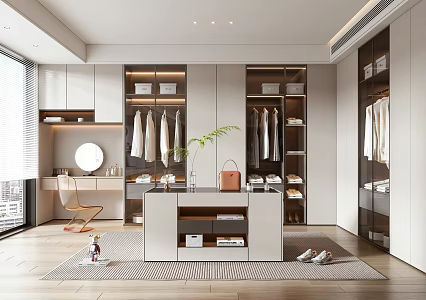 Modern Cloakroom 3d model
