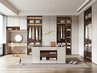 Modern Cloakroom 3d model