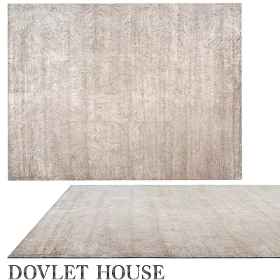Square Neutral Textured Rug With Soft Surface For Modern Living Room Decor 3d model
