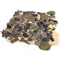 Decorative Scene Components Featuring Fragmented Mixed Materials And Color Tones