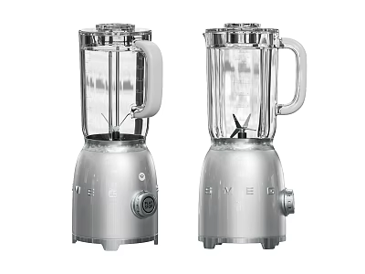 Two Silver Blenders As Modern Kitchen Appliances For Home Cooking Use 3d model