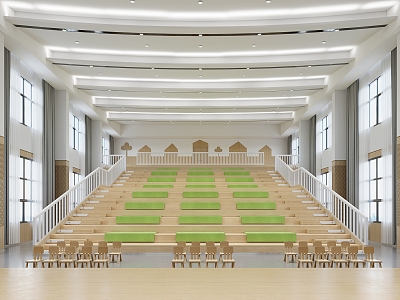 Modern Kindergarten Lecture Hall 3d model