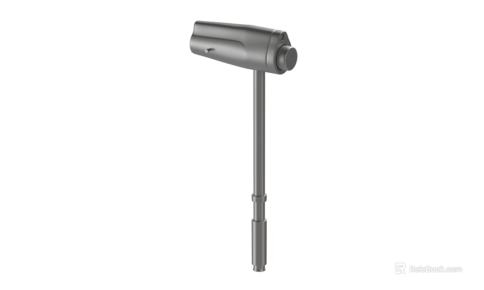 Manual Hardware Tool With Metal Construction Long Handle And Ergonomic Grip 3d model 