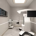 Modern Dental Clinic Interior Design With Dental Chair Medical Equipment And Cabinets