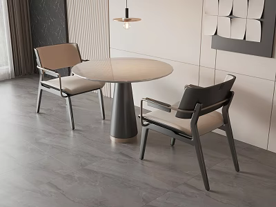 Elegant Modern Upholstered Dining Armchair With Solid Wood Frame For Cozy Minimalist Dining Space 3d model