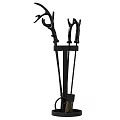 Classic Fireplace Tools Set With Iron Poker Tongs Shovel And Stand