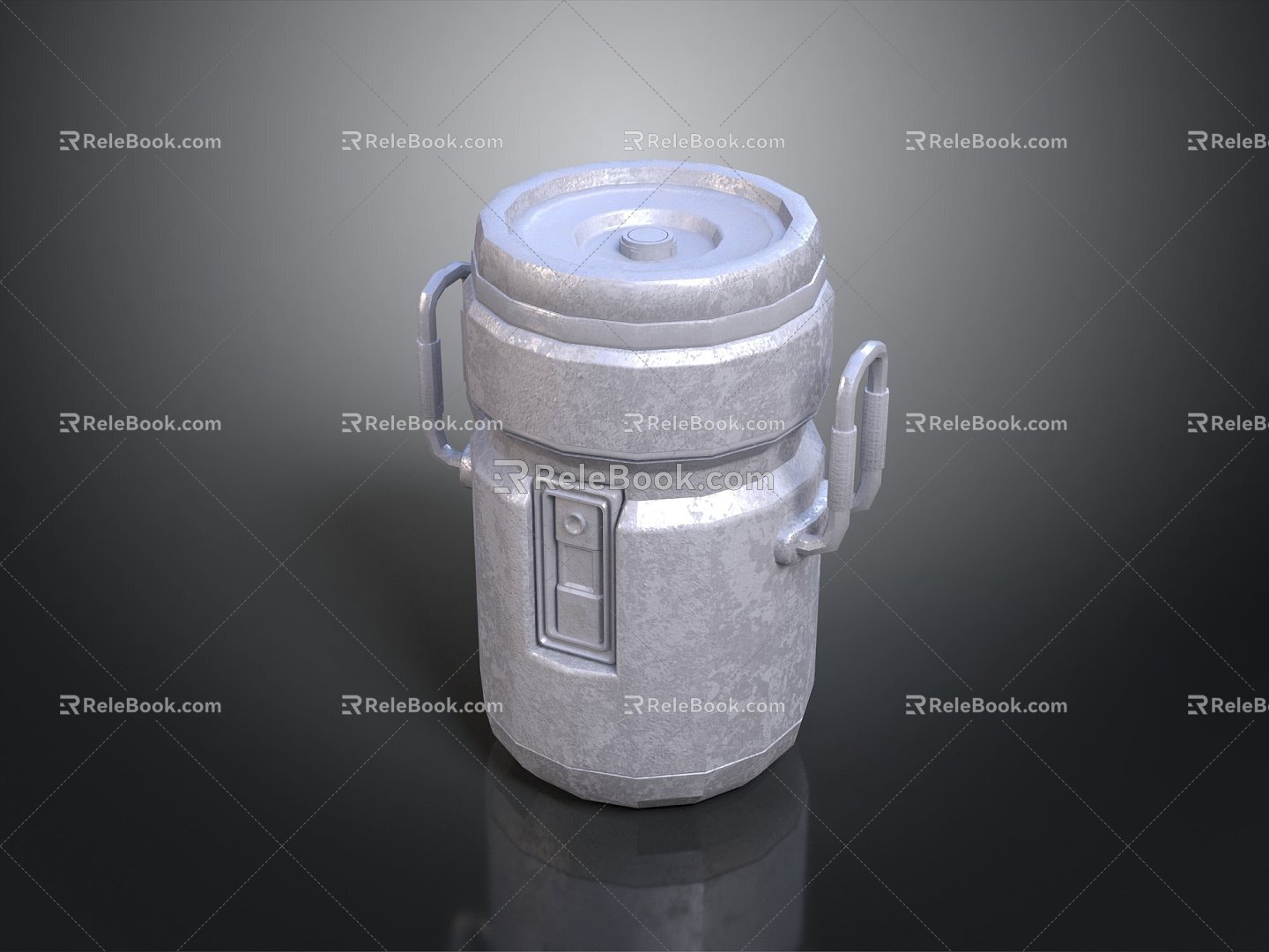 Metal Bucket Milk Bucket Iron Bucket Old Iron Bucket Big Iron Bucket Removable Metal Bucket Oil Bucket Oil Bucket 3d model