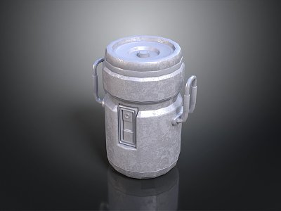 Metal Bucket Milk Bucket Iron Bucket Old Iron Bucket Big Iron Bucket Removable Metal Bucket Oil Bucket Oil Bucket 3d model