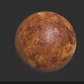 Reddish Mars Planetary Surface With Rusty Geological Features In Cosmic Exploration 3d model