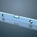 Sturdy Metal Spirit Level With Circular Vials Measuring Scale And Reflective Smooth Surface