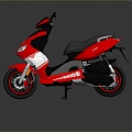 Scooter Motorcycle Two-wheeled Motocross Motorcycle Road Race Motorcycle Motor Vehicle 3d model