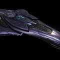 Futuristic Purple Fighter Jet With Sleek Aerodynamic Design And Glowing Accents