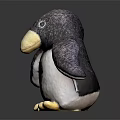 Cute Penguin Shaped Kids Chair With Soft Plush Material For Nursery