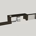 Modern Entrance Gate Design With Geometric Structure And Metal Frame Details