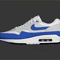 Classic Nike Blue And White Air Max Sneakers With Cushioning For Everyday Wear