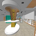 Specialty Store Interior With Organized Shelves Spacious Aisles And Product Displays