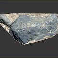 Natural Wood and Stone Materials Showcasing Blue Stone with Raw Textural Details