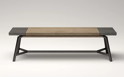 New Chinese Bench Bed End Stool 3d model